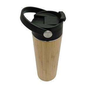Bamboo Bottle with Lid and Handle