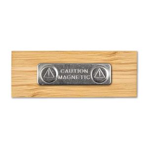 Bamboo Name Badges with Magnet NBB-01