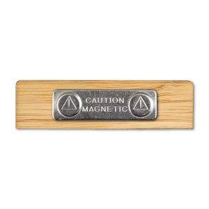 Bamboo Name Badges with Magnet NBB-02