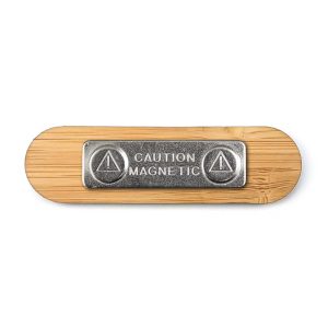 Bamboo Name Badges with Magnet NBB-05