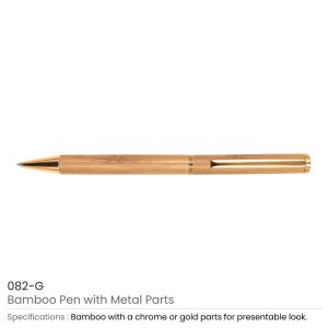 Bamboo Pens Gold Color 082-G