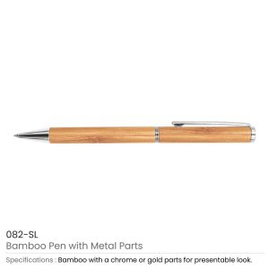 Bamboo Pens Silver Color 082-SL