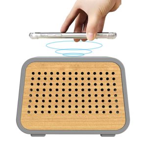 Bamboo Wireless Charger Speaker MS-CW2
