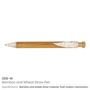 Bamboo with Wheat Straw Pens 068-W