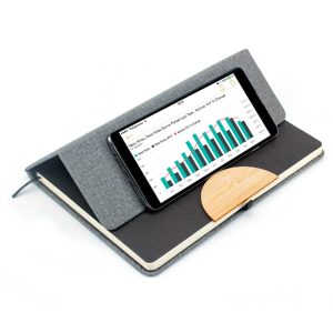 Dorniel Brand Bamboo Notebooks with Mobile Stand
