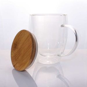 Glass Mug with Bamboo Lid TM-030