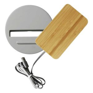 Bamboo Wireless Charger Stand WCP-C4
