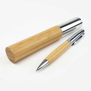 Premium bamboo pen with bamboo case