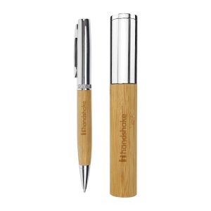 Bamboo pen with bamboo case
