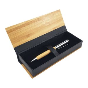 bamboo eco-friendly pen with bamboo packaging box
